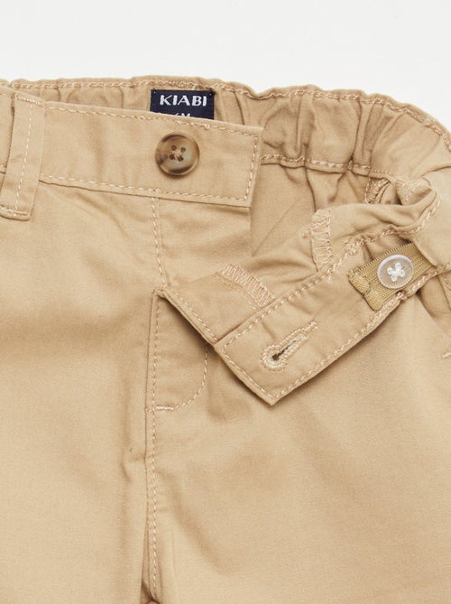 Vaquero corto chino con cintura ajustable - Kiabi