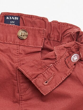 Vaquero corto chino con cintura ajustable