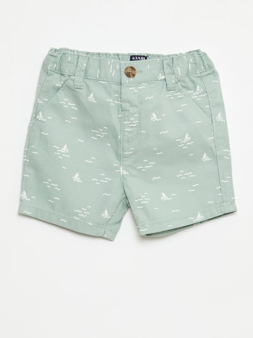 Vaquero corto chino con cintura ajustable - Kiabi