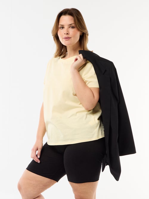 Vaquero corto ciclista liso - Kiabi