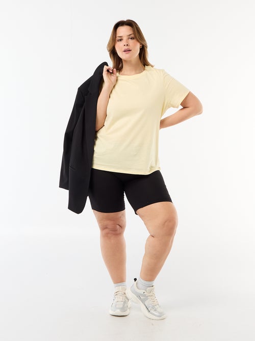 Vaquero corto ciclista liso - Kiabi