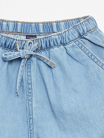 Vaquero corto en twill liso