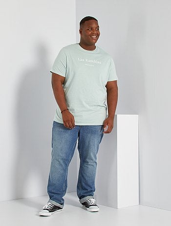 Tallas grandes hombre - Vaquero de algodón puro - Kiabi