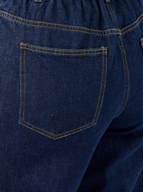 Vaquero de corte ancho con dobladillo en el bajo - Kiabi Vaquero de corte ancho con dobladillo en el bajo - Kiabi