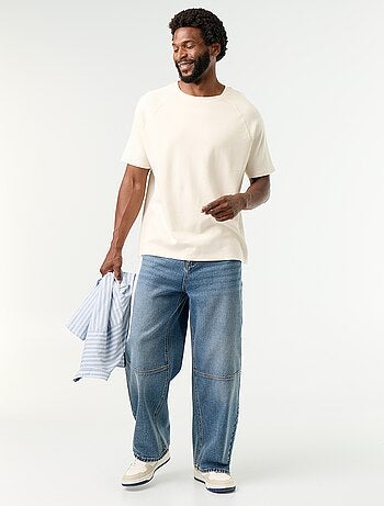 Vaquero de corte ancho / Loose fit de 5 bolsillos