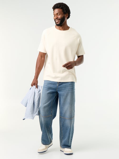 Vaquero de corte ancho / Loose fit de 5 bolsillos - Kiabi