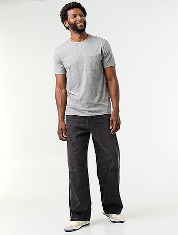 Vaquero de corte ancho / Loose fit de 5 bolsillos