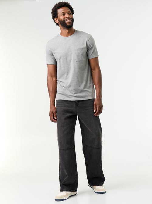 Vaquero de corte ancho / Loose fit de 5 bolsillos - Kiabi