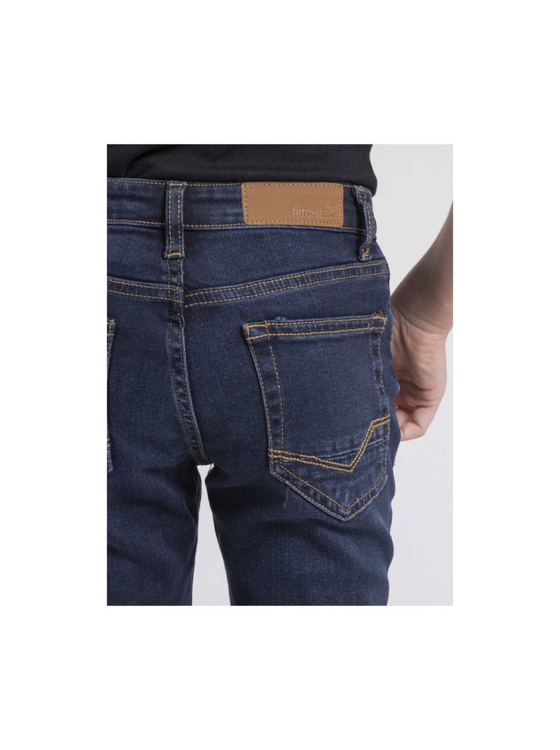 Vaquero de corte slim SPOKY-J Azul - Kiabi