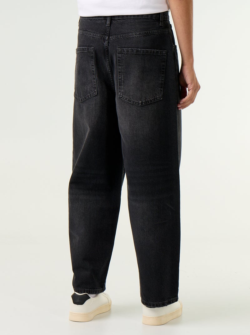 Vaquero de corte super baggy Negro - Kiabi