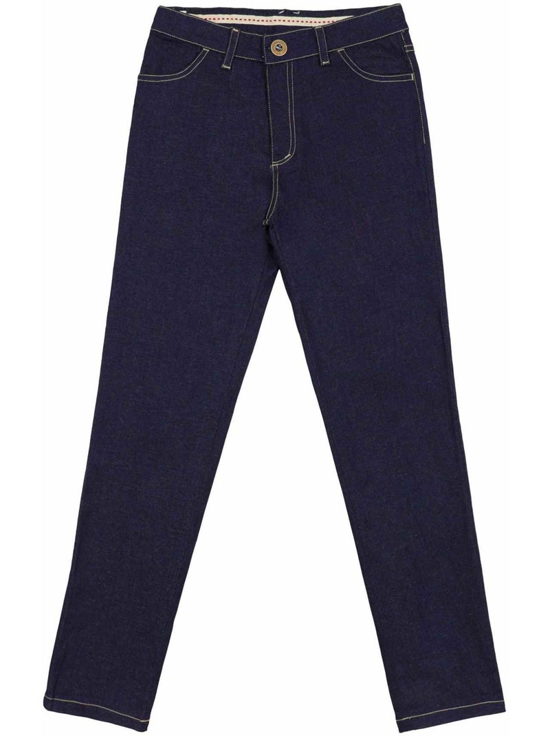 Vaquero de entretiempo para niño | Slim elástico | Denim azul oscuro | MORGAN Azul vaquero - Kiabi