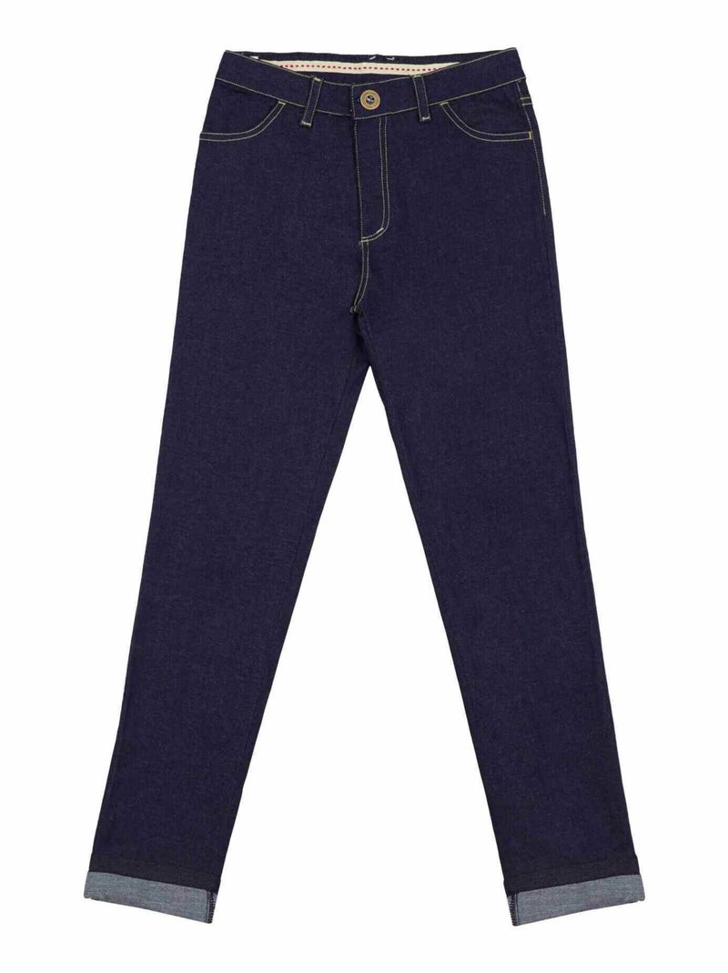 Vaquero de entretiempo para niño | Slim elástico | Denim azul oscuro | MORGAN Azul vaquero - Kiabi