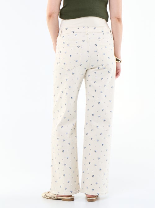 Vaquero de maternidad de corte wide leg - Kiabi