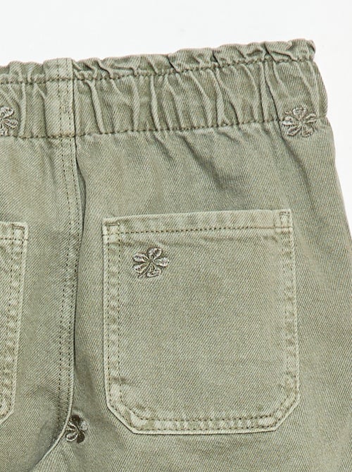 Vaquero de pierna ancha con motivo bordado - Kiabi