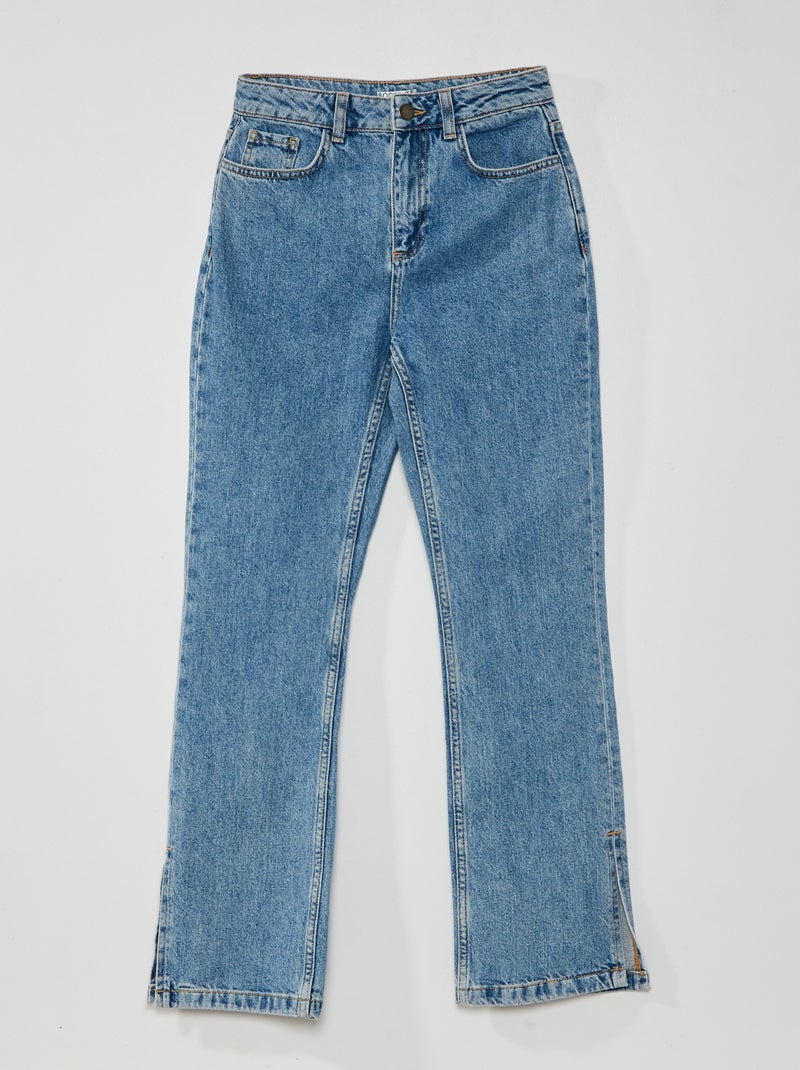 Vaquero de talle alto corte bootcut Azul - Kiabi