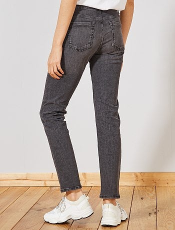 Vaquero de talle alto corte regular elástico - Kiabi