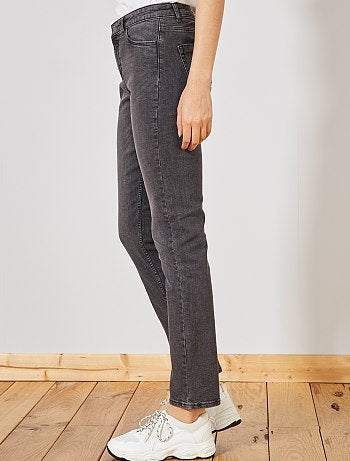 Vaquero de talle alto corte regular elástico - Kiabi