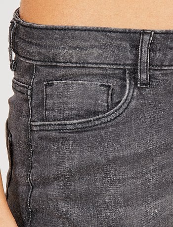 Vaquero de talle alto corte regular elástico - Kiabi