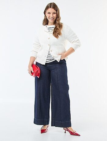 Vaquero de talle alto wide leg