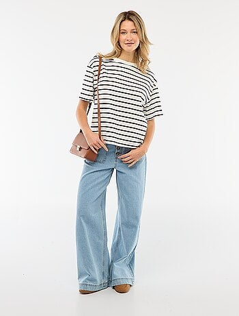 Vaquero de tiro alto con botones