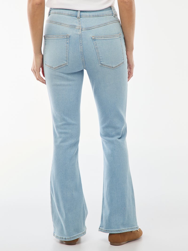 Vaquero de tiro alto corte flare/bootcut - L28 Azul - Kiabi