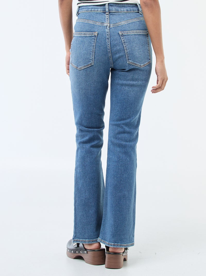 Vaquero de tiro alto corte flare/bootcut - L32 Azul - Kiabi