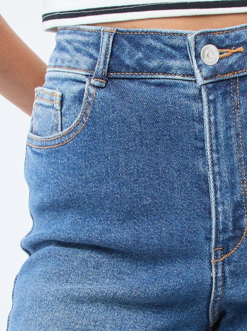 Vaquero de tiro alto corte flare/bootcut - L32 Azul - Kiabi