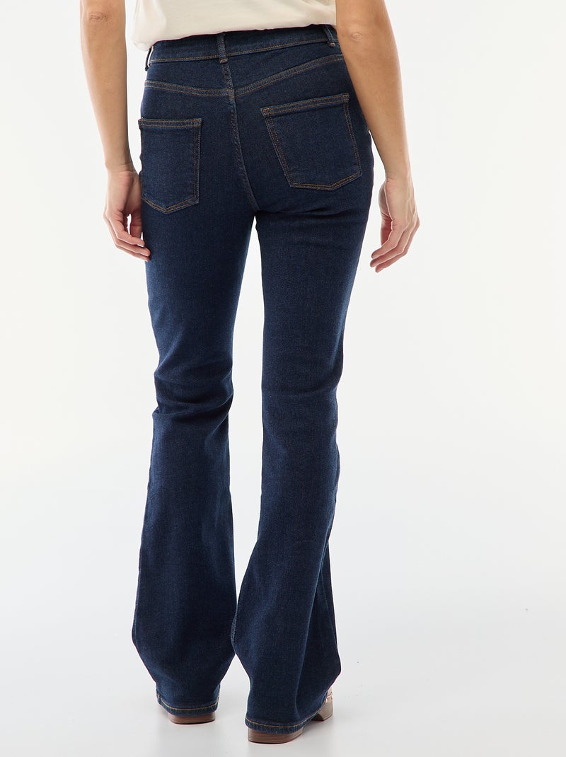 Vaquero de tiro alto corte flare/bootcut - L32 Azul - Kiabi