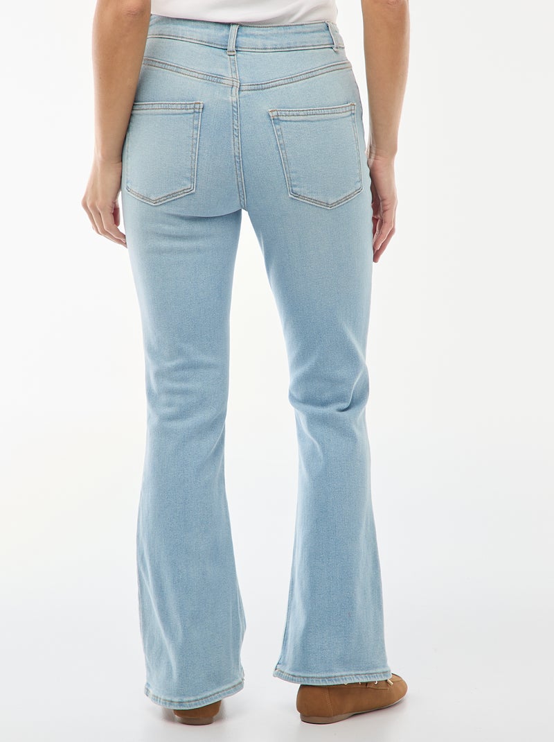 Vaquero de tiro alto corte flare/bootcut - L34 Azul - Kiabi