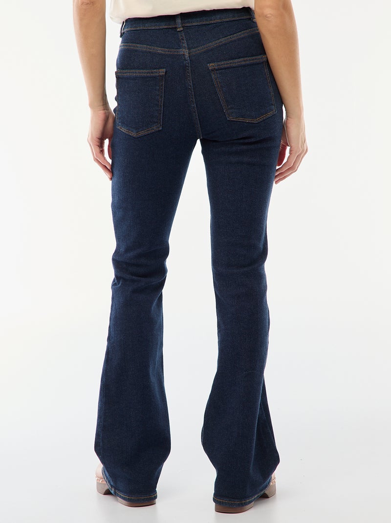 Vaquero de tiro alto corte flare/bootcut - L34 Azul - Kiabi