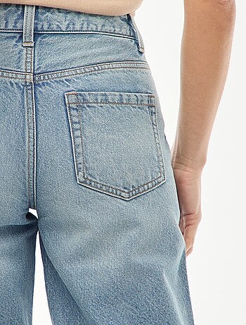 Vaquero de tiro alto corte flare/bootcut