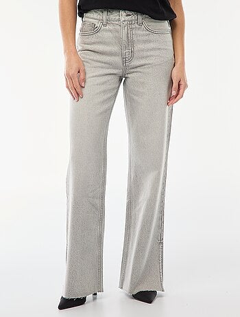 Vaquero de tiro alto corte flare/bootcut