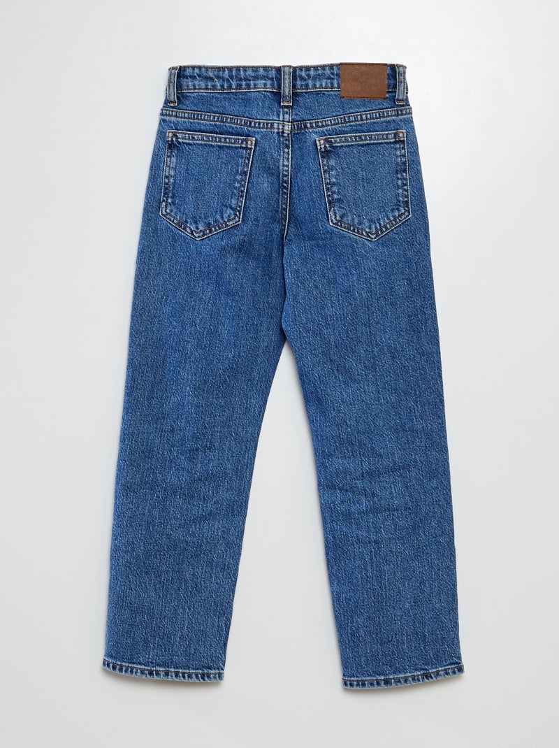 Vaquero elástico con cintura ajustable AZUL - Kiabi