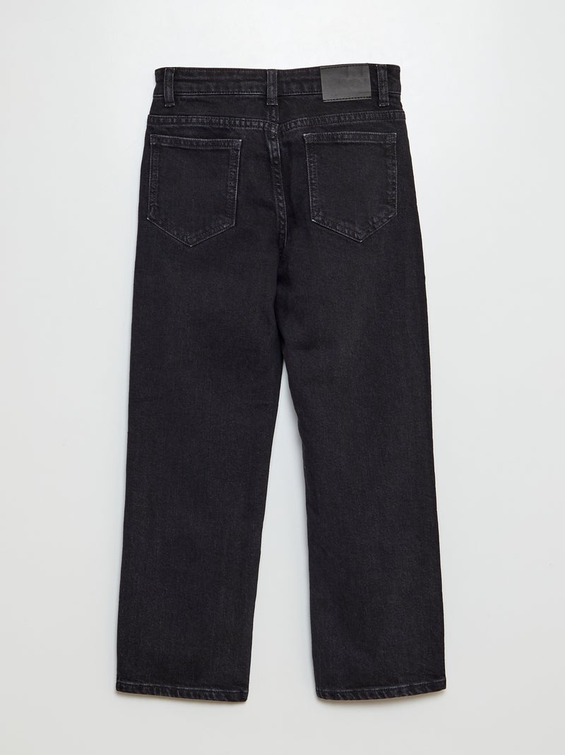 Vaquero elástico con cintura ajustable GRIS - Kiabi