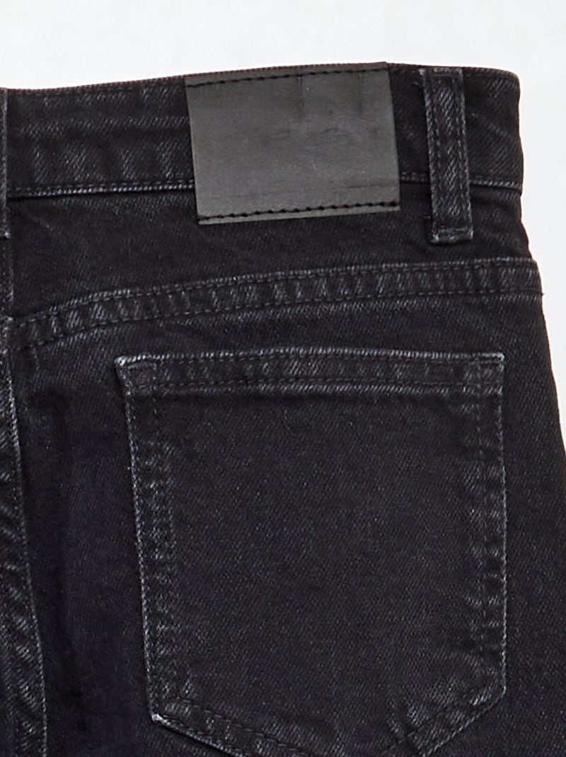 Vaquero elástico con cintura ajustable GRIS - Kiabi