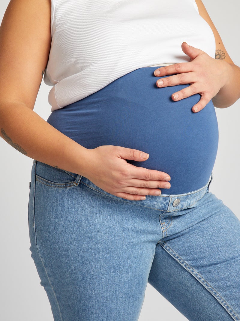 Vaquero flare premamá AZUL - Kiabi