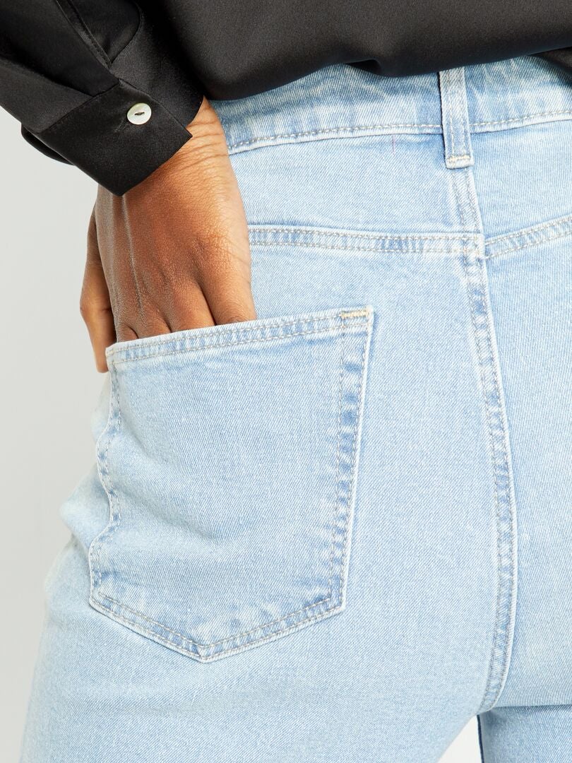 Vaquero flare/bootcut de talle alto - L34 Azul - Kiabi