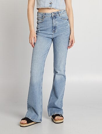 Vaquero flare/bootcut de tiro alto