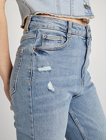 Vaquero flare/bootcut de tiro alto