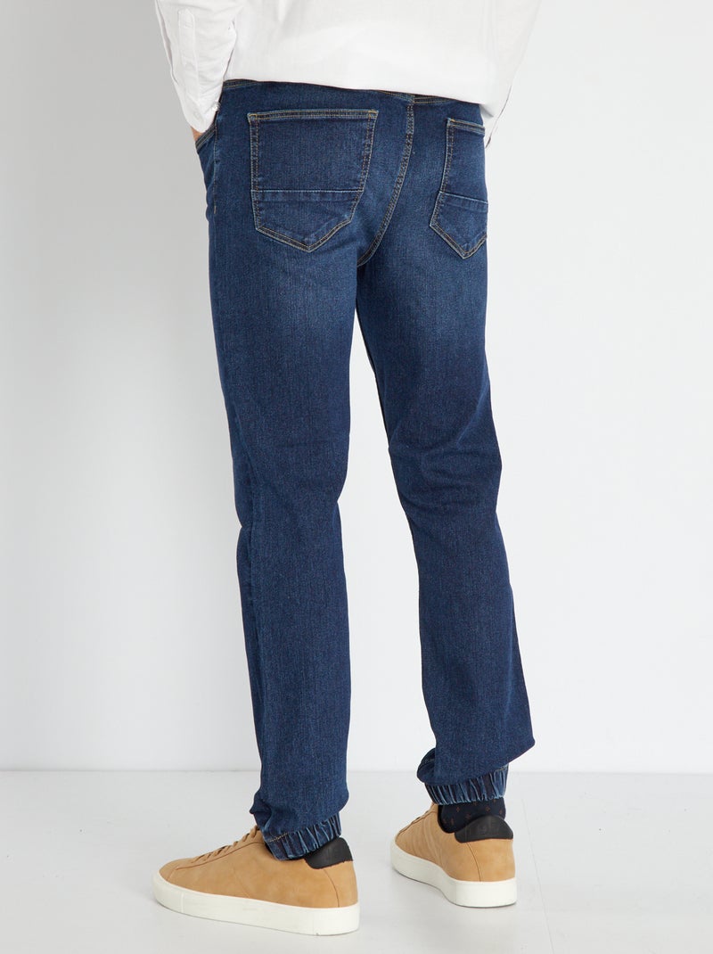 Vaquero jogger con cintura elástica AZUL - Kiabi
