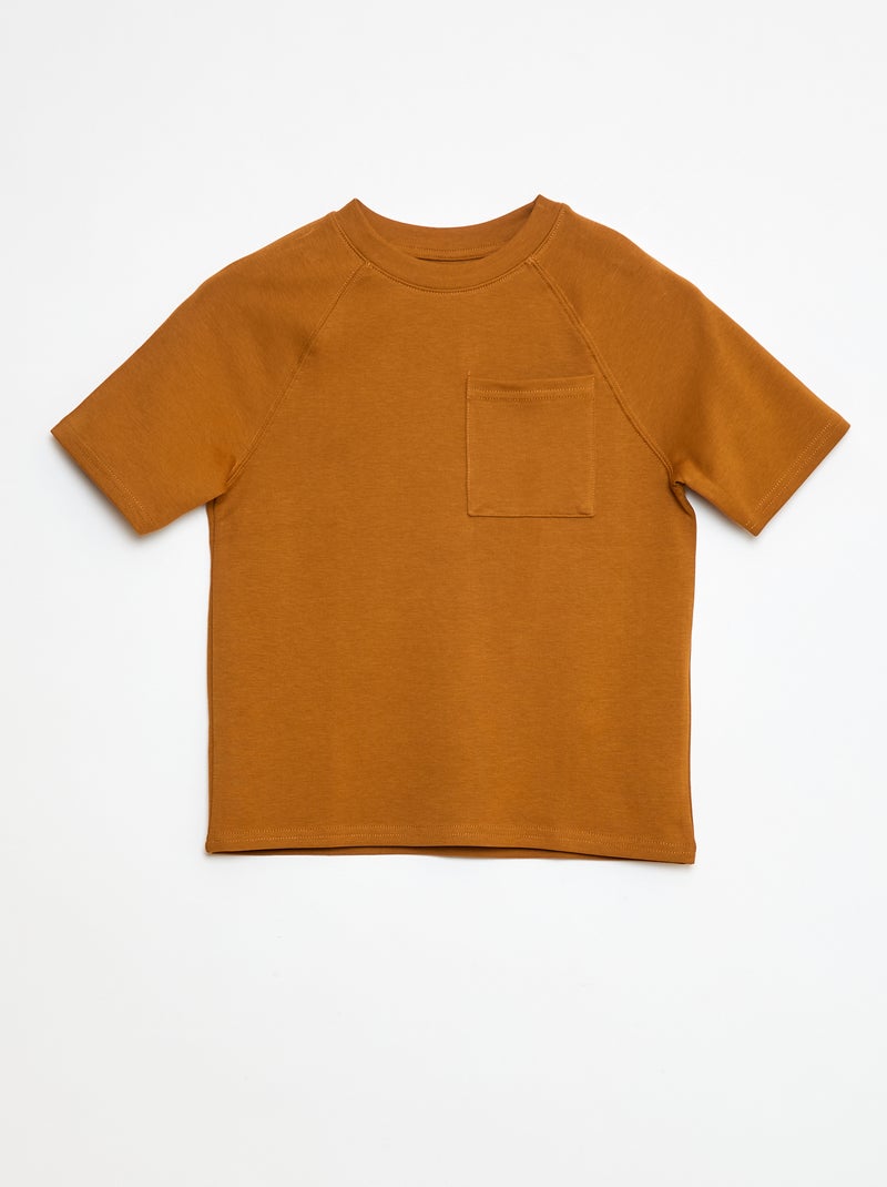 Vaquero loose de algodón Amarillo - Kiabi