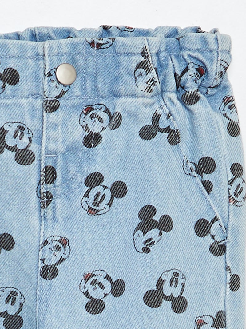 Vaquero 'Mickey' con vuelta en los acabados AZUL - Kiabi