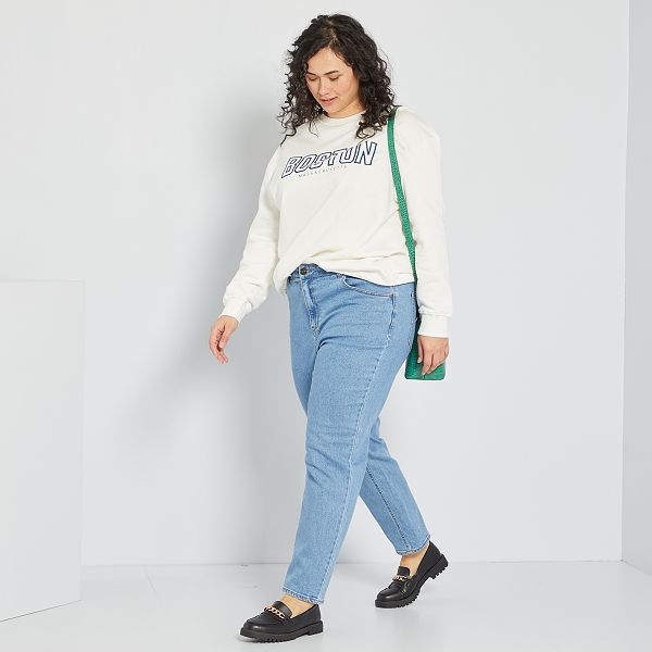 Vaquero mom tallas grandes mujer - AZUL - Kiabi - 19,00€
