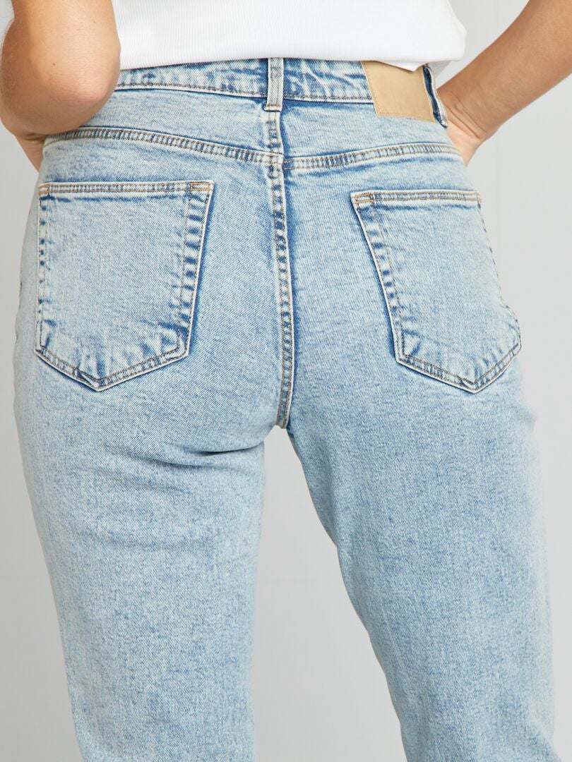 Vaquero mom con talle muy alto - L34 Azul - Kiabi