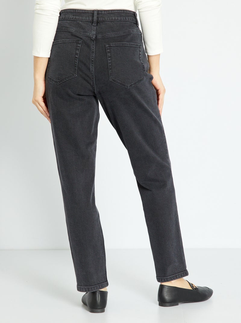 Vaquero mom con talle muy alto - L34 NEGRO - Kiabi
