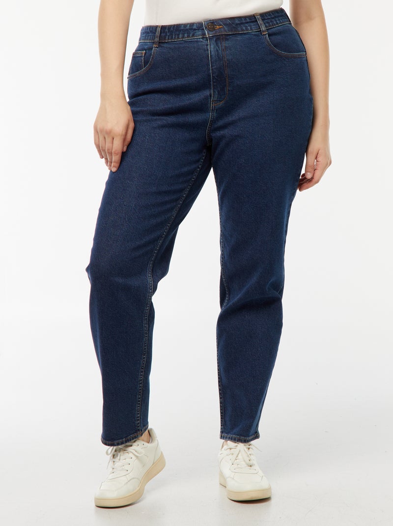 Vaquero mom de tiro alto  - L28 Azul - Kiabi