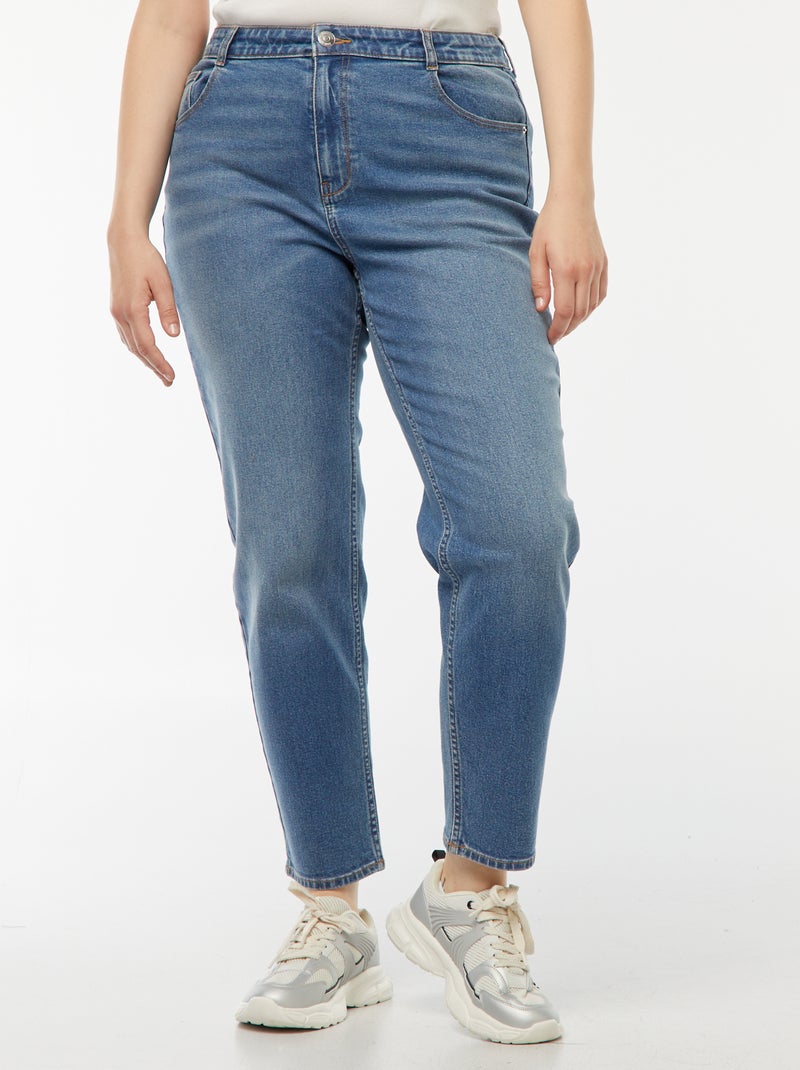 Vaquero mom de tiro alto  - L28 Azul - Kiabi