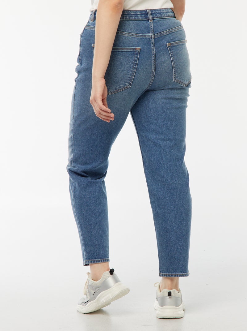 Vaquero mom de tiro alto  - L28 Azul - Kiabi