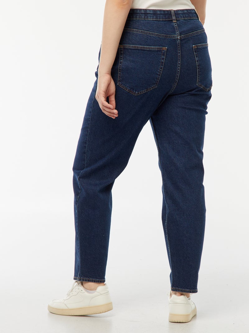 Vaquero mom de tiro alto - L30 Azul - Kiabi
