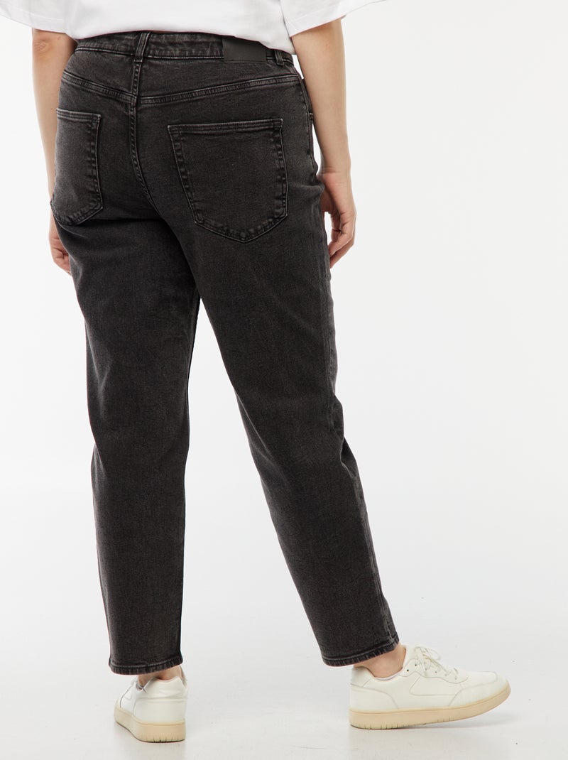 Vaquero mom de tiro alto - L30 Negro - Kiabi